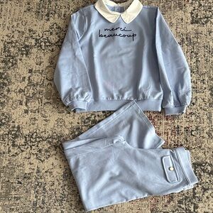 Janie and Jack Blue Kids Matching Set